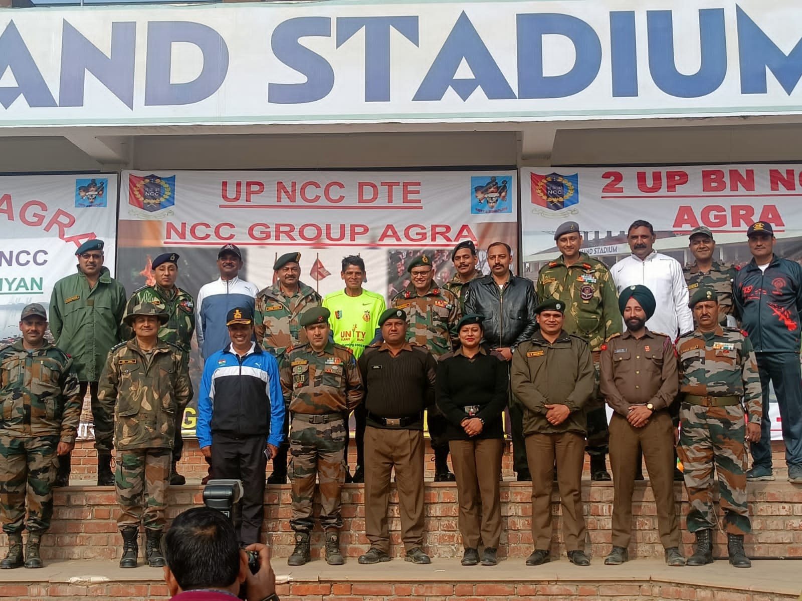 कन्याकुमारी से दिल्ली के लिए निकला यूनिटी फ्लेम रन आनंद इंजीनियर कॉलेज पहुंचा ..