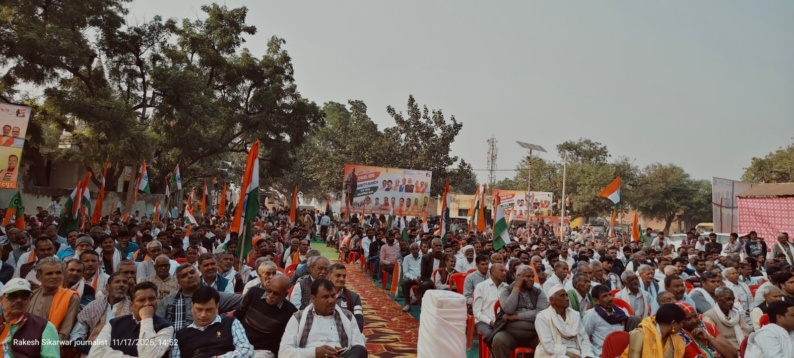 खंदौली से शुरू हुई पदयात्रा सेमरा में हुआ समापन