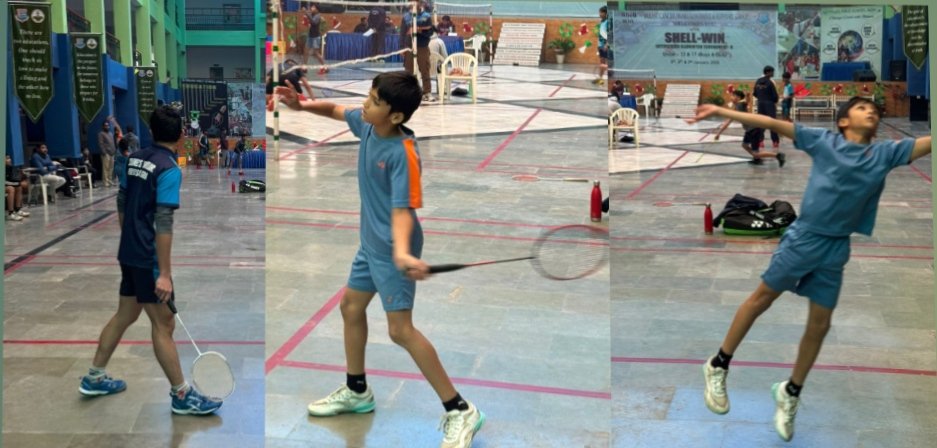 प्रिल्यूड पब्लिक स्कूल में आयोजित पंचम शैल विन अंतर्विद्यालयी बैडमिंटन टूर्नामेंट के दूसरे दिन के परिणाम