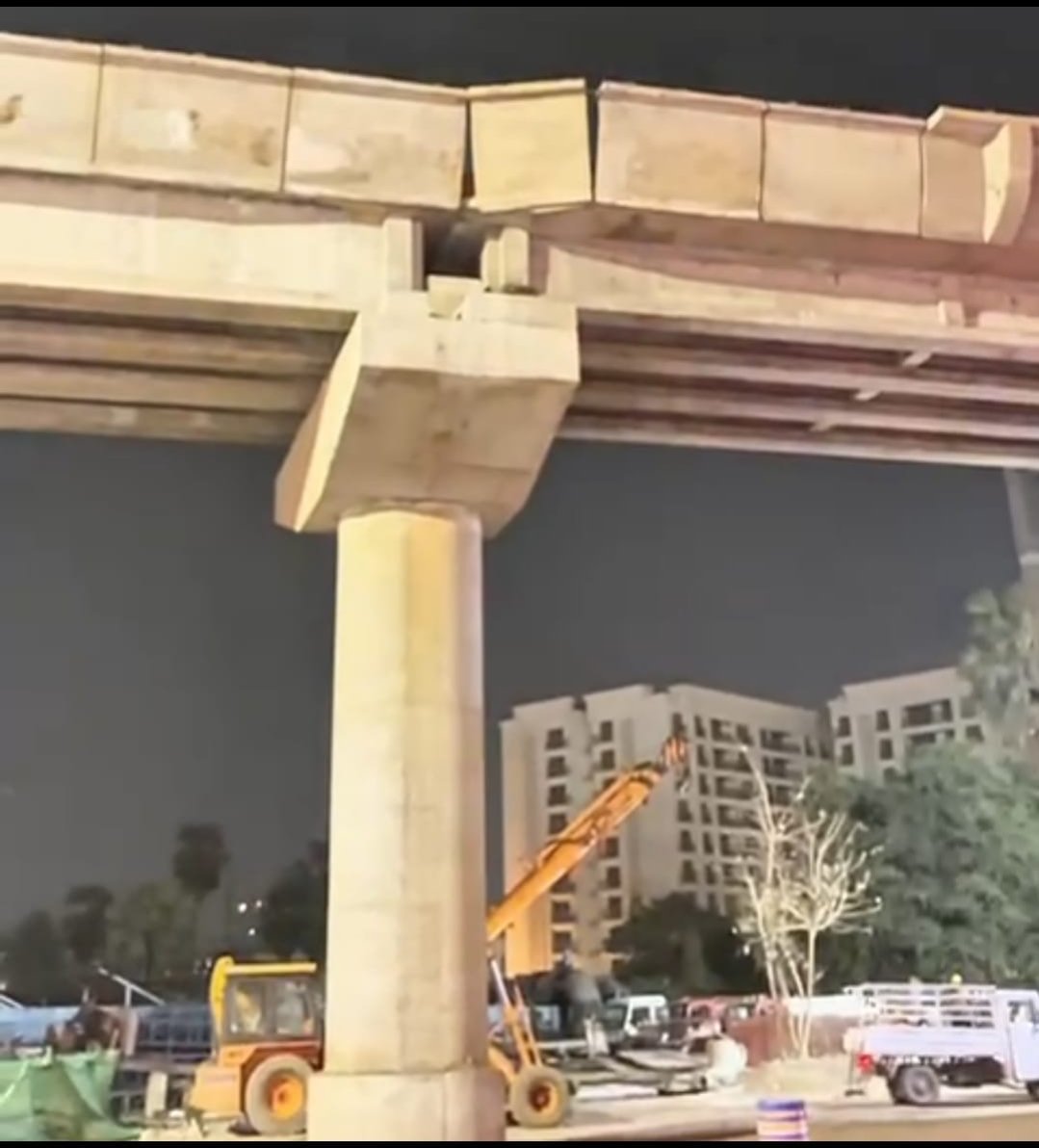 गुजरात प्रदेश सुरत शहर के अलथान श्याम मंदिर के पास मेट्रो ट्रेन के काम काज पर उठे कई गंभीर सवाल प्रशासन ध्यान दें