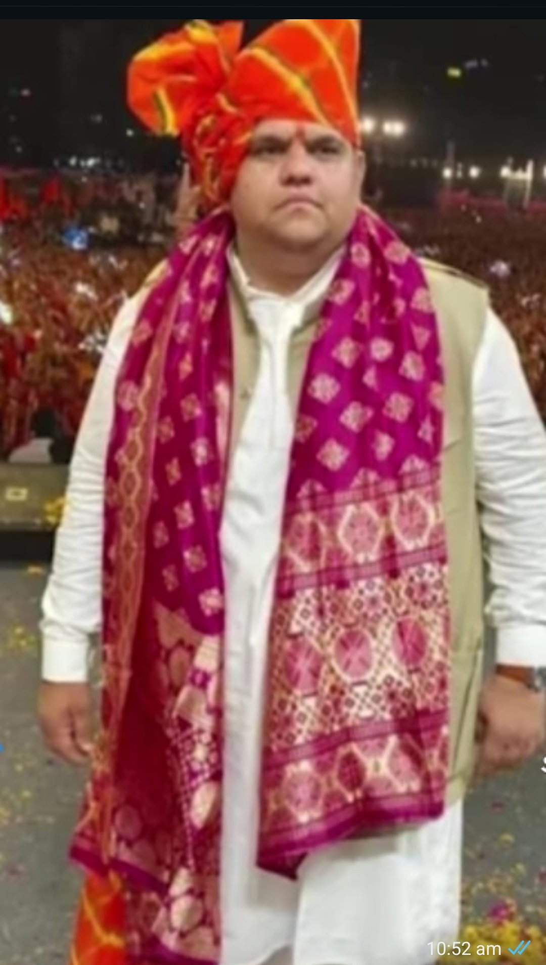 गुजरात प्रदेश सुरत शहर के राजस्थान युवा संघ के निडर साहसी एवम् मिलनसार व्यक्तित्व के धनी प्रमुख श्री विक्रम सिंह जी शेखावत की मौत का समाचार मिलते ही भारतीय जनता पार्टी के पूर्व गुजरात प्रमुख श्री सी आर पाटील एवम् विधायक श्री मति संगीता पाटिल