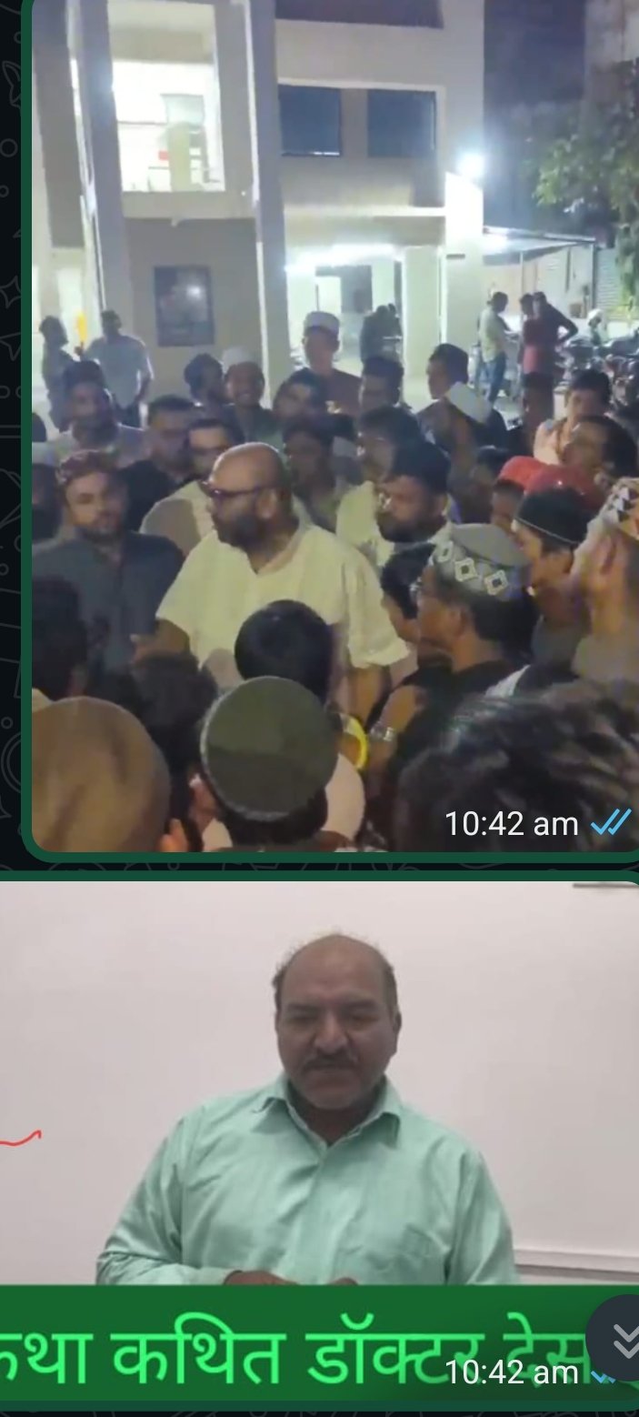 गुजरात प्रदेश सुरत शहर लिंबायत पुलिस स्टेशन विस्तार में एक कथित डॉक्टर के द्वारा इस्लाम धर्म के संस्थापक मोहम्मद पैगंबर साहब के खिलाफ अभद्र टिप्पणी पर मुस्लिम समाज का आक्रोश