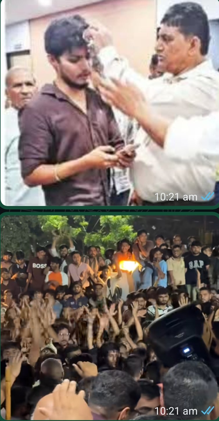 गुजरात प्रदेश सुरत शहर के अल्थान पुलिस स्टेशन विस्तार में नाबालिक लड़की से अश्लील हरकत के आरोपी की गिरफ्तारी के बाद हिंदू संगठनों ने किया पुलिस स्टेशन का किया घेराव