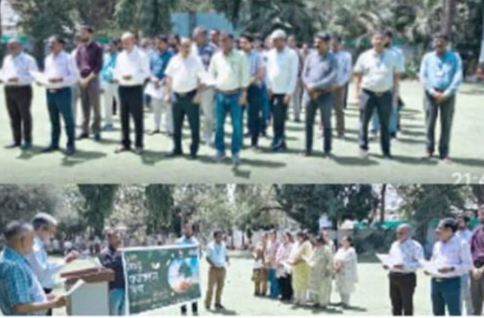 गुजरात प्रदेश भावनगर मंडल रेल प्रबंधक कार्यालय परिसर में विश्व पर्यावरण दिवस का कार्यक्रम आयोजित किया गया