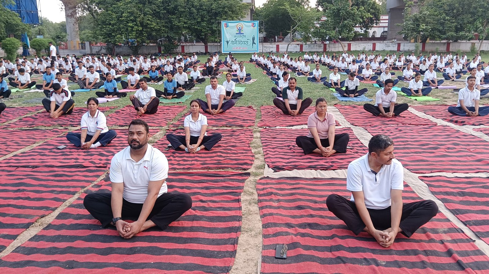 एन०सी०सी० आगरा में हुआ अन्तर्राष्ट्रीय योग दिवस का भव्य व सफल आयोजन